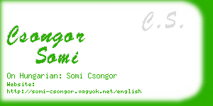 csongor somi business card